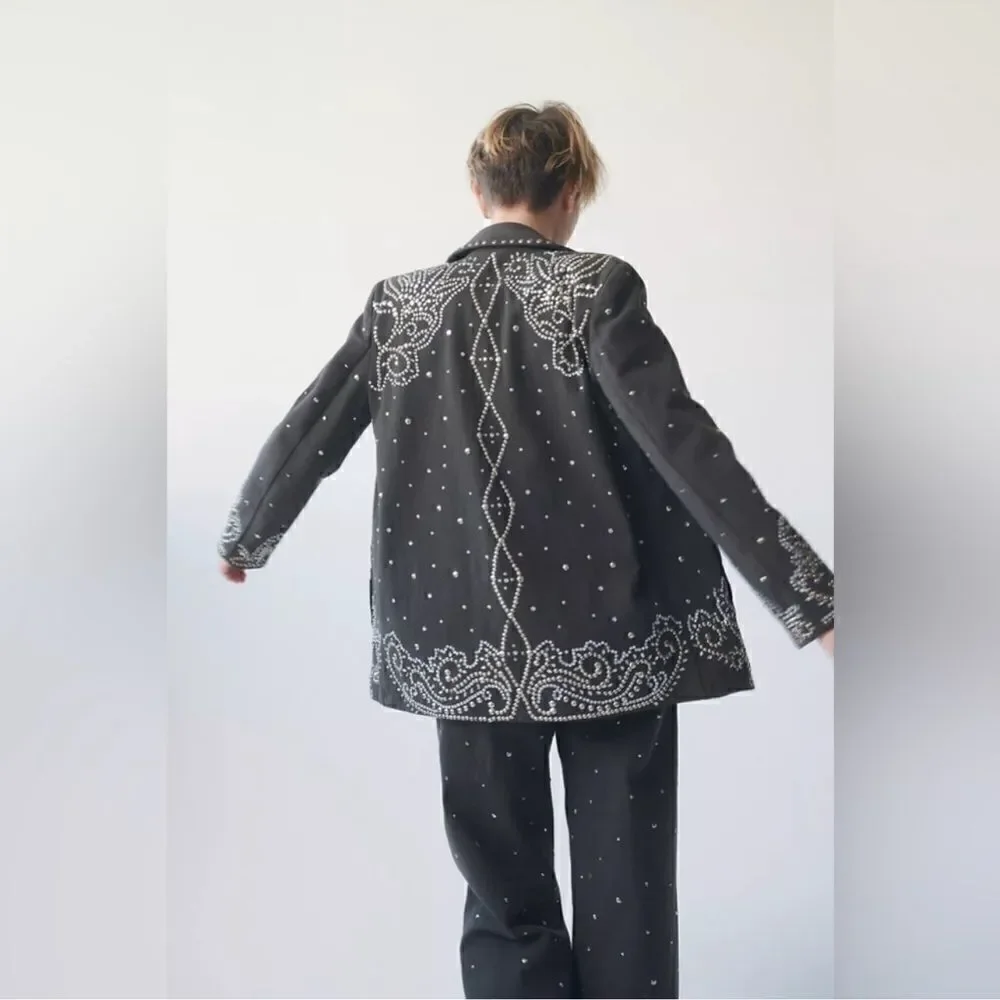 Free People Embellished Suit Set/ size 2